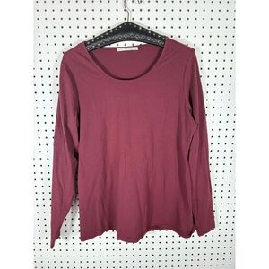 Peruvian Connection long sleeve scoop neck top size XL